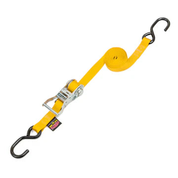 1" Wide Ratchet Straps with S Hooks