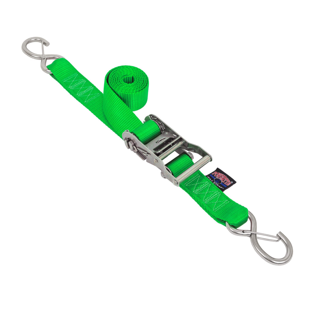 1.5" Ratchet Straps with Stainless Hooks