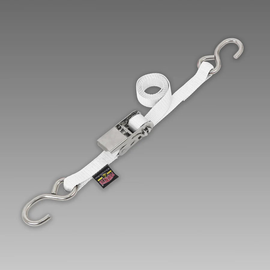 1.5" Ratchet Straps with Stainless Hooks