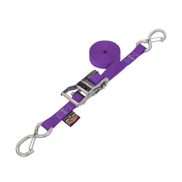 1" SS Wide Ratchet Strap With Latch Hooks