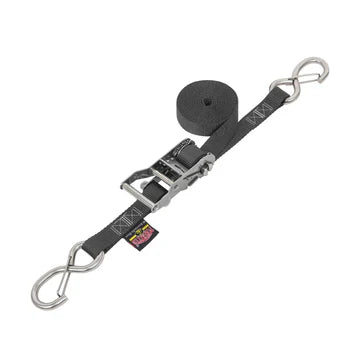 1" SS Wide Ratchet Strap With Latch Hooks