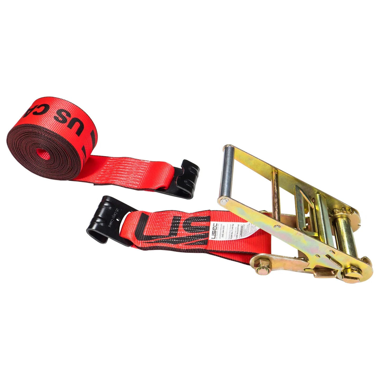 3” Heavy Duty Ratchet Straps with Flat Hooks
