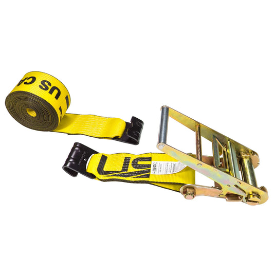 3” Heavy Duty Ratchet Straps with Flat Hooks