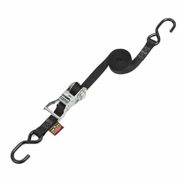 1" Wide Ratchet Straps with S Hooks